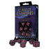 Q-Workshop Dice Q Workshop - Call Of Cthulhu Black And Magenta Dice Set 7