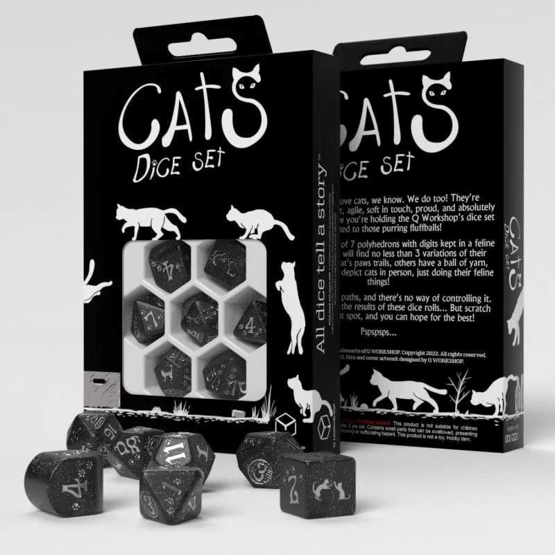 Q-Workshop Dice Q Workshop - Cats Dice Set - Waffle Dice Set 7