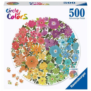 Ravensburger Jigsaws Circle of Colors - Flowers (500pc) Ravensburger