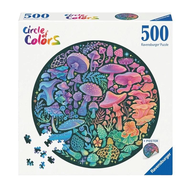 Ravensburger Jigsaws Circle of Colors â Mushrooms (500pc) Ravensburger