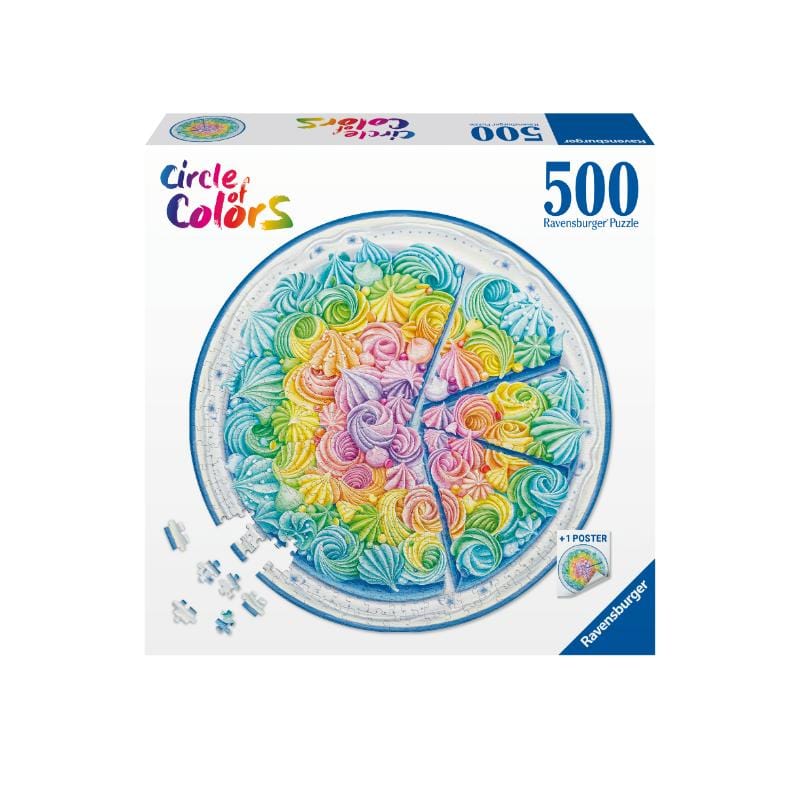 Ravensburger Jigsaws Circle of Colors - Rainbow Cake (500pc) Ravensburger