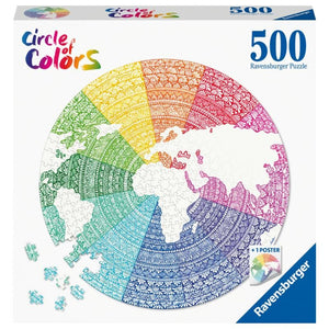 Ravensburger Jigsaws Circle of Colours - Mandala (500pc) Ravensburger