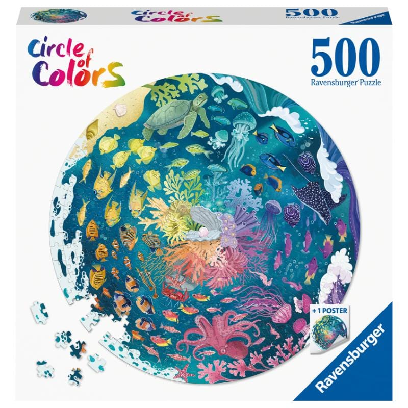 Ravensburger Jigsaws Circle of Colours - Ocean/Submarine (500pc) Ravensburger