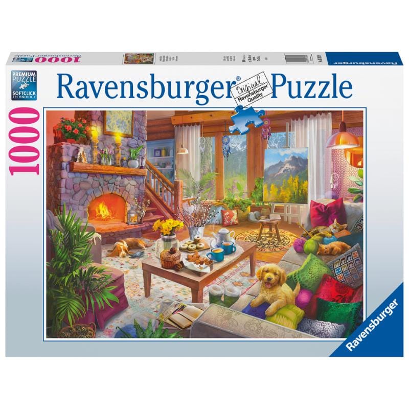 Ravensburger Jigsaws Cozy Cabin (1000pc) Ravensburger