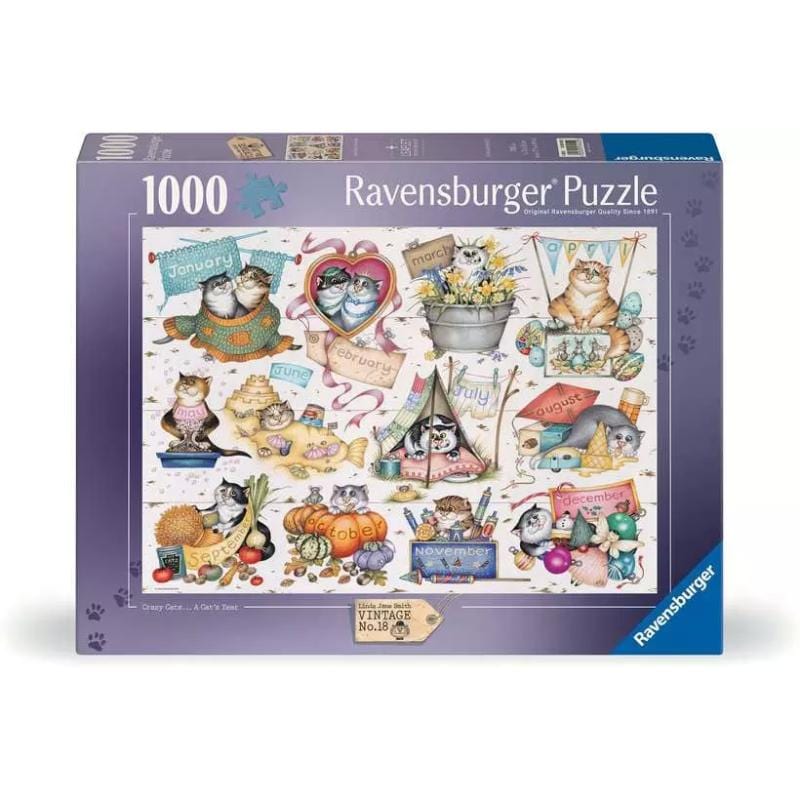 Ravensburger Jigsaws Crazy Cats: Cat's (1000pc) Ravensburger