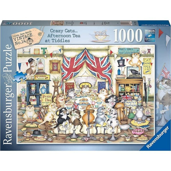 Crazycats Afternoon Tea Tiddles (1000pc) Ravensburger