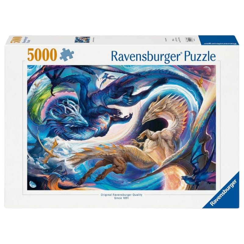 Ravensburger Jigsaws Dragon Fire And Ice Puzzle (5000pc) Ravensburger