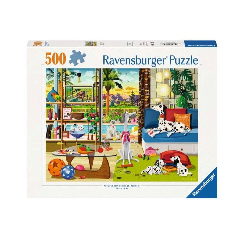 Ravensburger Jigsaws Greg Paprocki - Pets of Palm Springs (500pc) Ravensburger