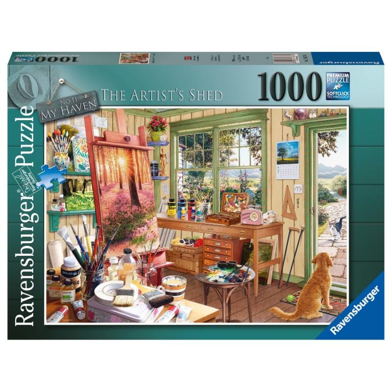 Ravensburger Jigsaws Haven No. 11: Artist's Shed (1000pc) Ravensburger