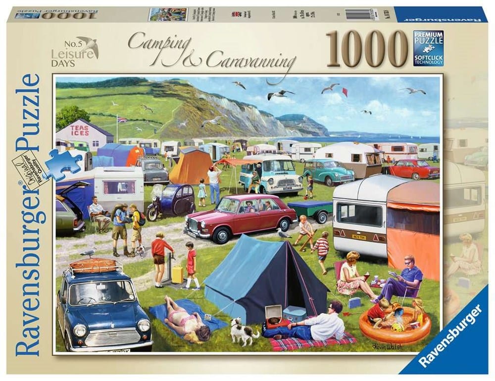 Ravensburger Jigsaws Leisure Days 5 - Camping Caravanning (1000pc) Ravensburger
