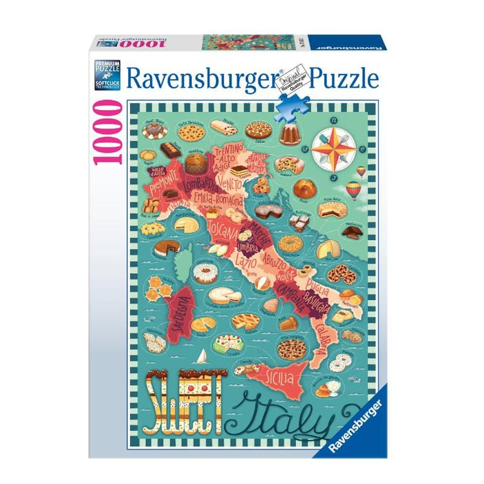 Map of Italy - Sweet (1000pc) Ravensburger