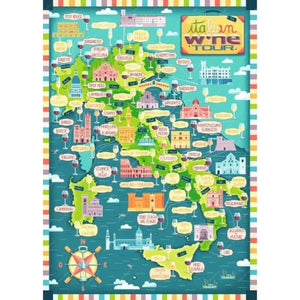 Ravensburger Jigsaws Map of Italy - Wines (1000pc) Ravensburger