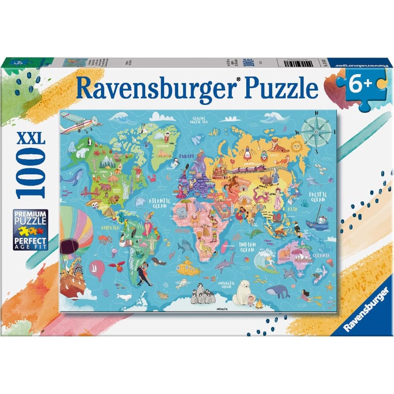 Ravensburger Jigsaws Map of the World (100pc) Ravensburger