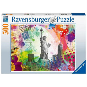 Ravensburger Jigsaws New York Postcard (500pc) Ravensburger