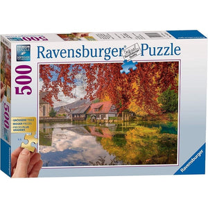 Ravensburger Jigsaws Peaceful Mill (500pc Large Format) Ravensburger