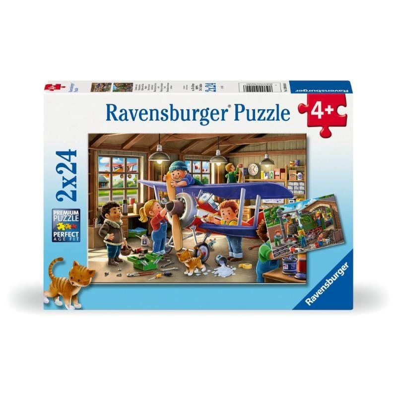 Ravensburger Jigsaws Planes & Trains (2x12pc) Ravensburger