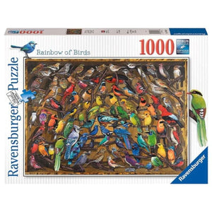 Ravensburger Jigsaws Rainbow Of Birds (1000pc) Ravensburger