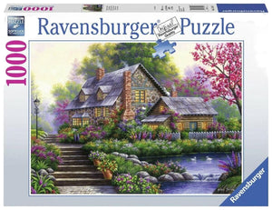 Ravensburger Jigsaws Romantic Cottage (1000pc) Ravensburger