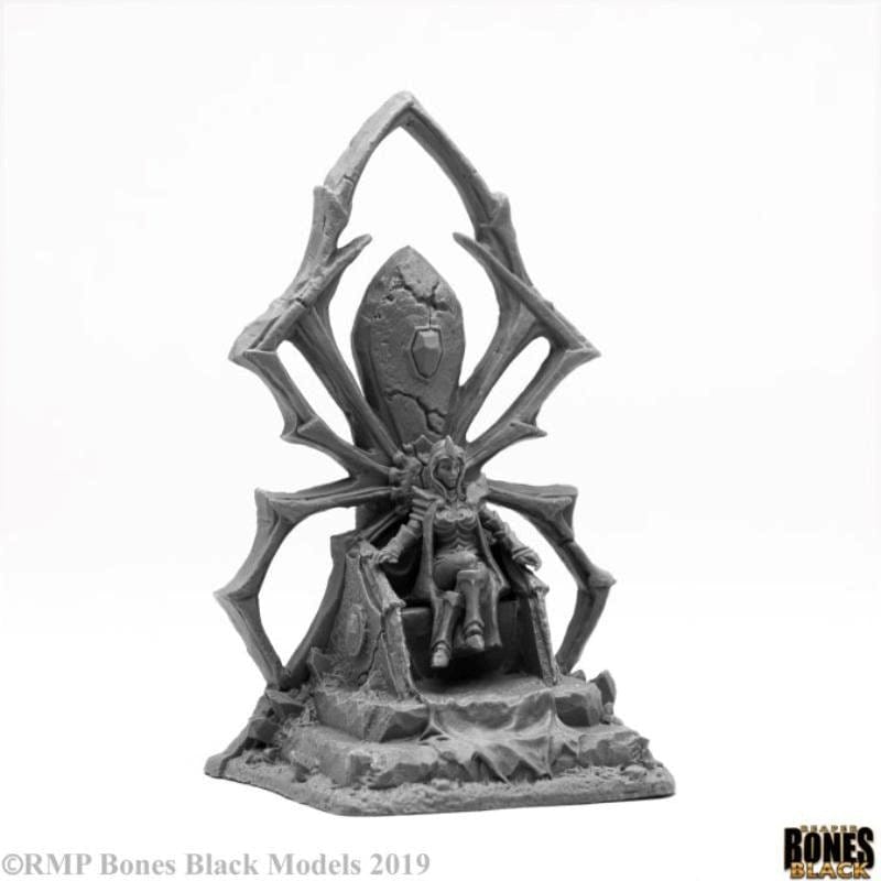 Reaper Miniatures Miniatures Reaper - Bones Black - Dark Elf Queen on Throne