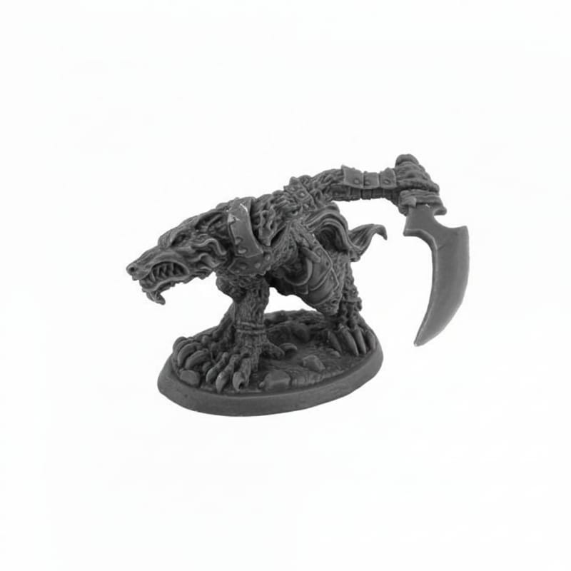 Reaper Miniatures Miniatures Reaper - Bones Black - Lupine Rageclaw Warrior