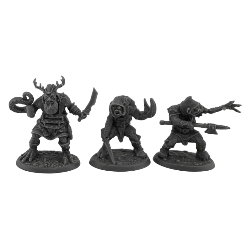 Reaper Miniatures Miniatures Reaper - Bones Black - Mongrelmen (3 Pack)