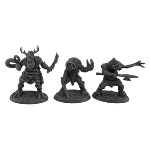 Reaper Miniatures Miniatures Reaper - Bones Black - Mongrelmen (3 Pack)