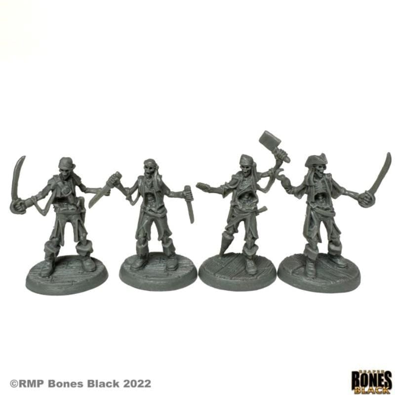 Reaper Miniatures Miniatures Reaper - Bones Black - Skeletal Boarding Party (4)