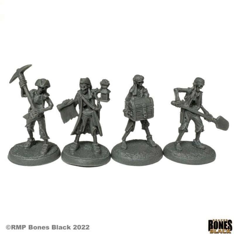 Reaper Miniatures Miniatures Reaper - Bones Black - Skeletal Treasure Crew (4)