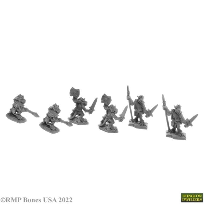 Reaper Miniatures Miniatures Reaper - Dungeon Dwellers - Bloodscale Kobolds (6)
