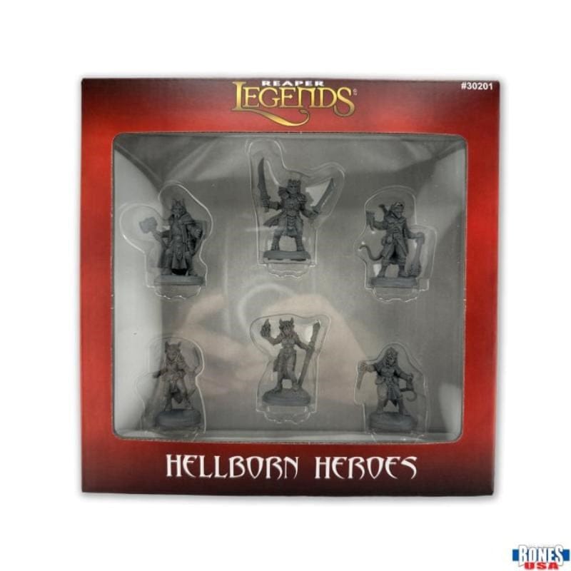 Reaper Miniatures Miniatures Reaper - Dungeon Dwellers - Hellborn Heroes Boxed Set
