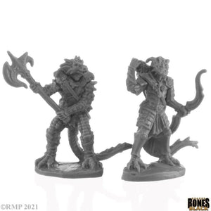Reaper Miniatures Miniatures Reaper Miniatures - Dragonfolk Fighter and Ranger