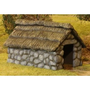 Renedra Miniatures Renedra Terrain - Dark Ages/Medieval Stone and Thatch Outbuilding