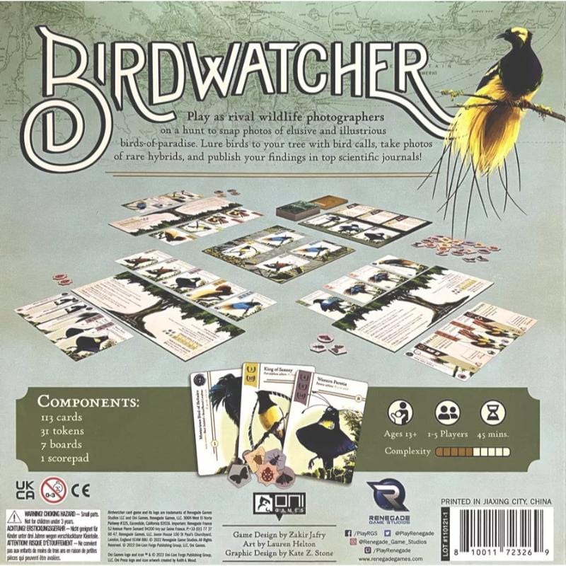 Renegade Game Studios Board & Card Games Birdwatcher