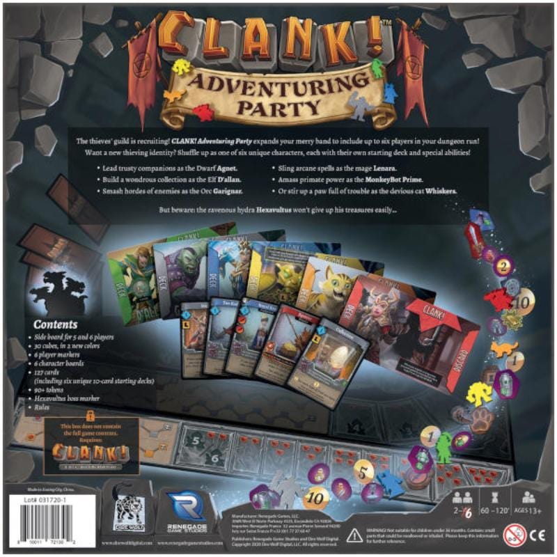 Renegade Game Studios Board & Card Games Clank - Adventuring Party Pack Expansion