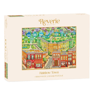 Reverie Puzzles Jigsaws Rainbow Town (1000pc) Reverie