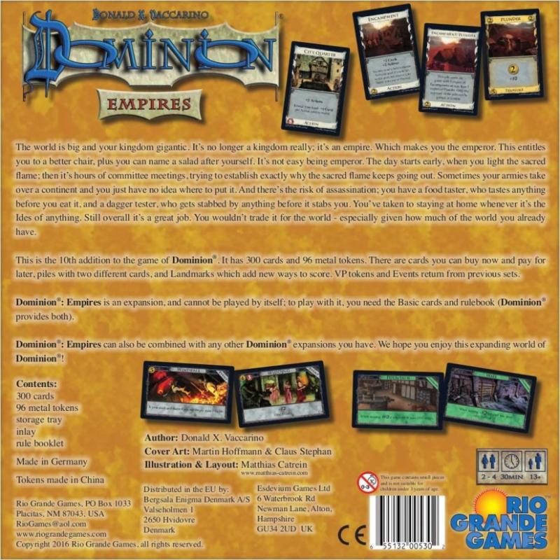 Rio Grande Games Board & Card Games Dominion - Empires Expansion