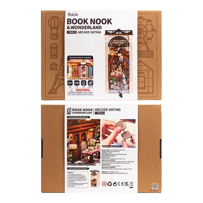 Robotime Construction Puzzles DIY Bookends - Arcade Dating