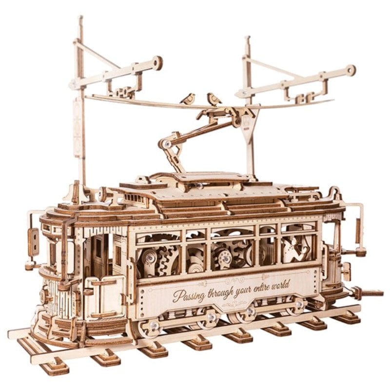 Robotime Construction Puzzles DIY - Mechanical Models Classic City Tram