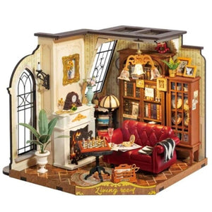 Robotime Construction Puzzles DIY Mini House - Catherine's Living Room
