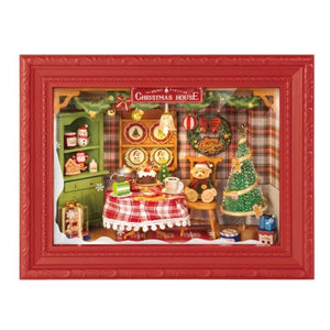 Robotime Construction Puzzles DIY Mini House - Christmas Eve Party