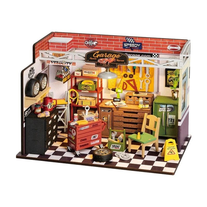 Robotime Construction Puzzles DIY Mini House - Garage Workshop