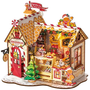 Robotime Construction Puzzles DIY Mini House - Gingerbread House