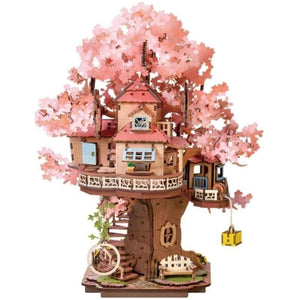 Robotime Construction Puzzles DIY Mini House - Sakura Tree House