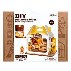 Robotime Construction Puzzles DIY Mini House - Teddys Bread Box