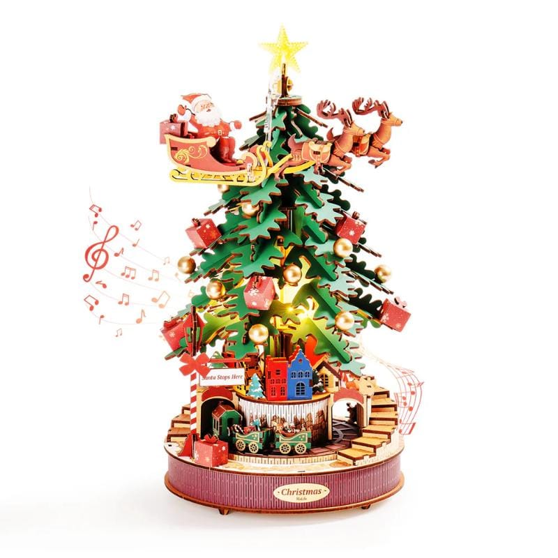 Robotime Construction Puzzles DIY Music Box - Christmas Melody Tree