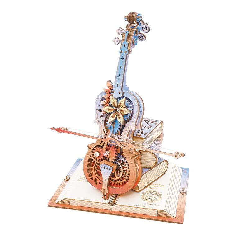 Robotime Construction Puzzles DIY Music Box - Symphony Of Gorgeous Dreams (Cello)