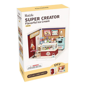 Robotime Construction Puzzles DIY Plastic Superstore - Flavorful Ice Cream