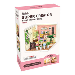 Robotime Construction Puzzles DIY Plastic Superstore - Fresh Flower Shop