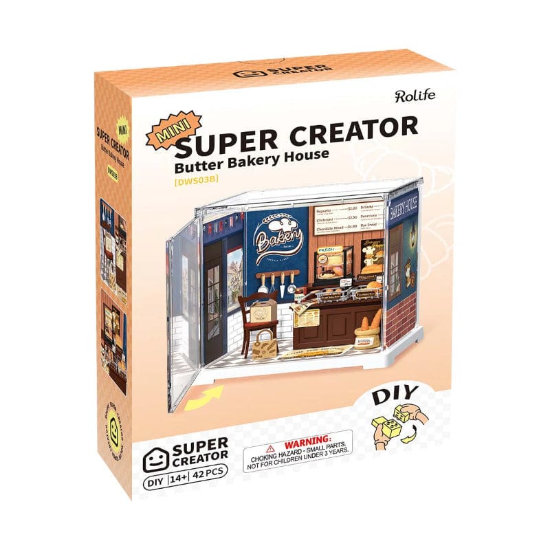 Robotime Construction Puzzles DIY Plastic Superstore - Mini Butter Bakery House