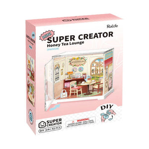 Robotime Construction Puzzles DIY Plastic Superstore - Mini Honey Tea Lounge